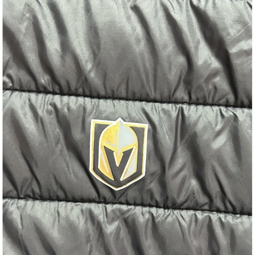 Las Vegas Golden Knights NHL Full Zip Light Puffer Jacket Black Men's Size XL‎